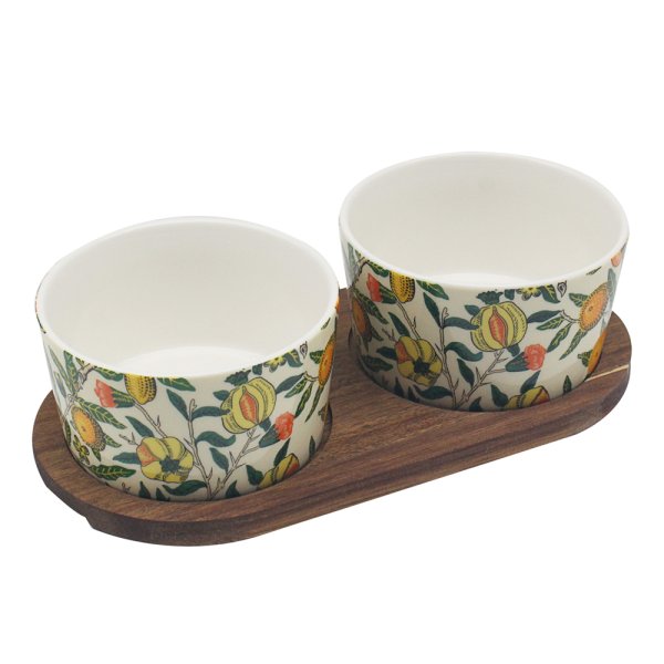 FRUITS SNACK BOWLS WOODEN TRAY