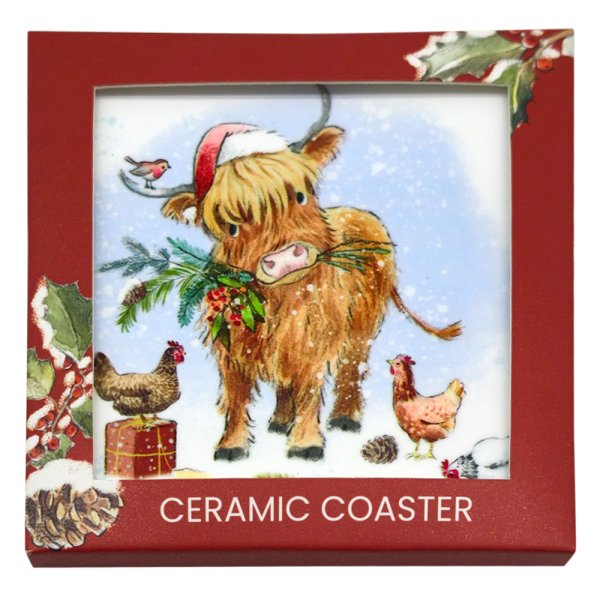 HIGHLAND COW COASTER