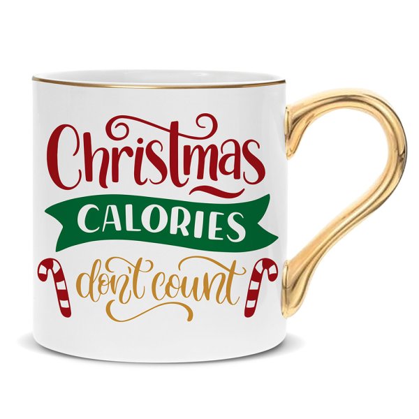 CHRISTMAS CALORIES DON'T MUG