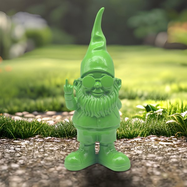 GNOMES BEHAVING BADLY GRN 27CM