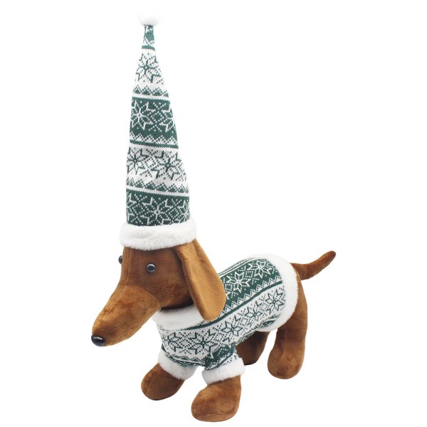 XMAS DACHSHUND GREEN S
