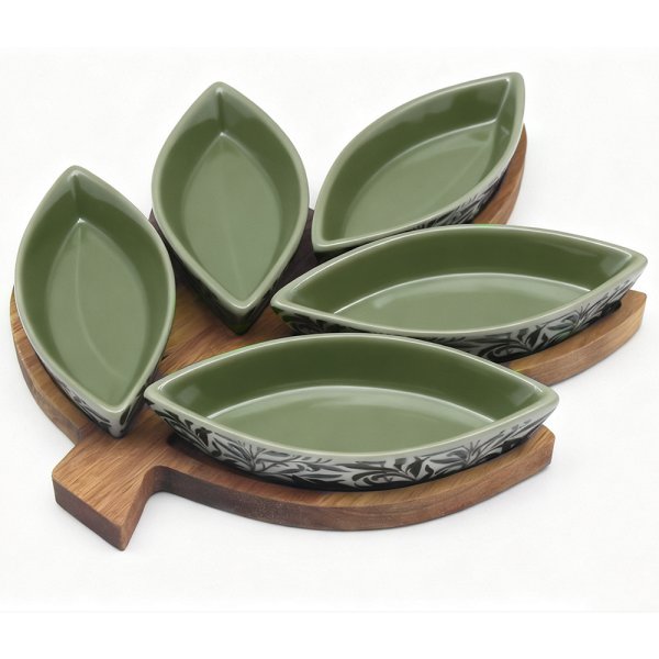 LEAF SNACK DISHES WILLOW BOUGH