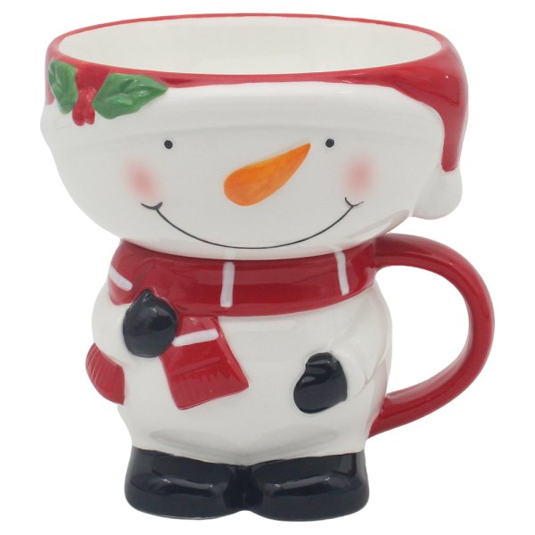 MUG WITH BOWL SNOWMAN