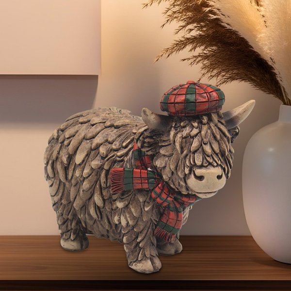 HUGHIE HIGHLAND COW TARTAN