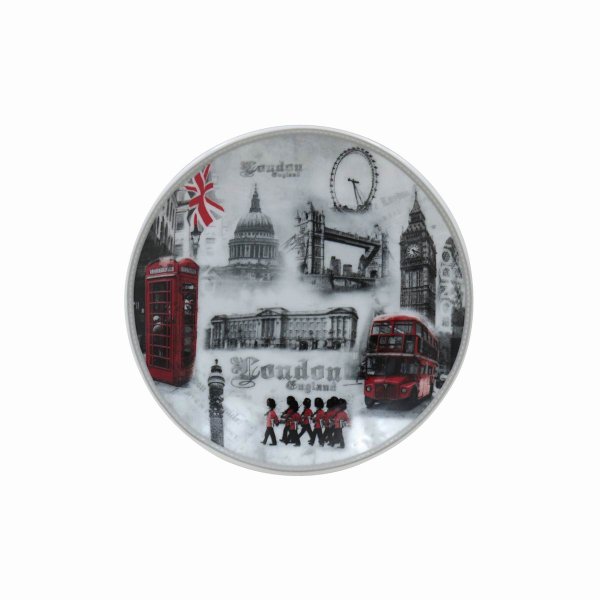 LONDON PLATE W/STAND 4.5"