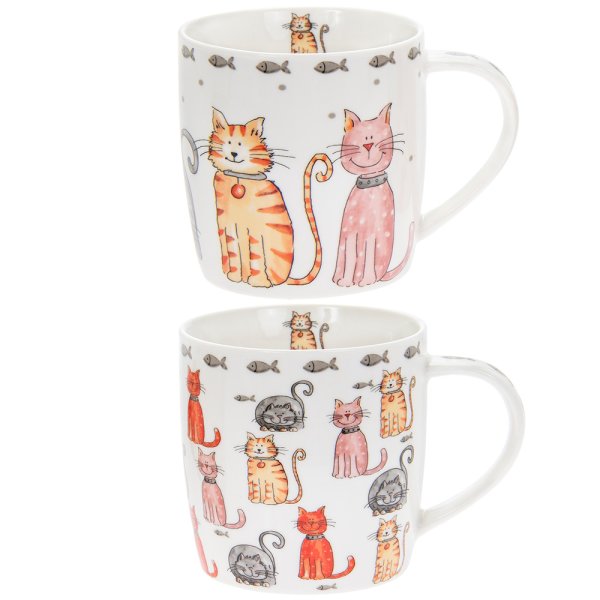 FAITHFUL FRIENDS CAT MUG 2A