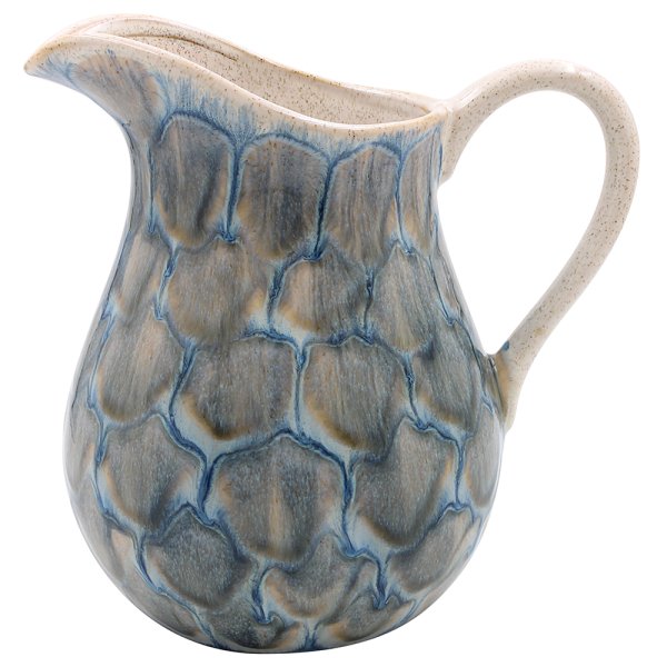 REACTIVE GLAZE FLOWER JUG GRN