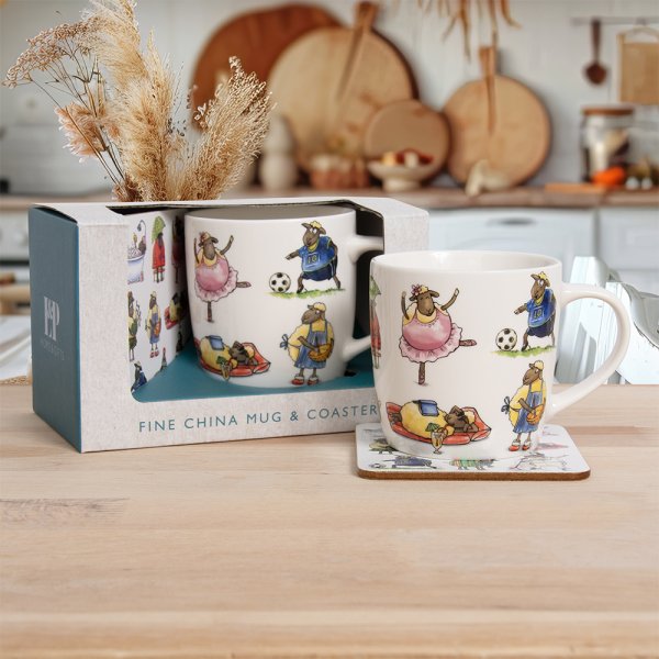 SHEEP MUG & COASTER