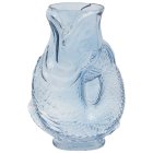 FISH VASE GLASS BLUE