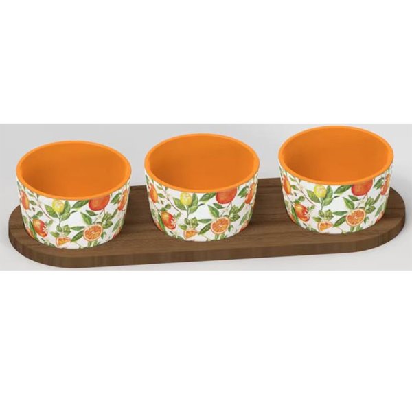 ORANGE&LEMONS SNACK BOWLS TRAY