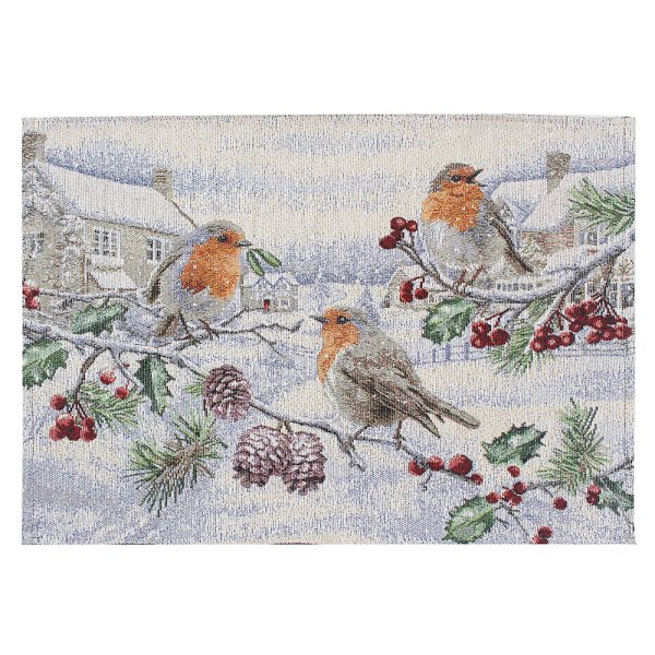 CHRISTMAS ROBINS PLACEMAT
