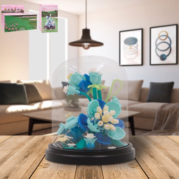 MINIBRICKS BLUE CARNATION