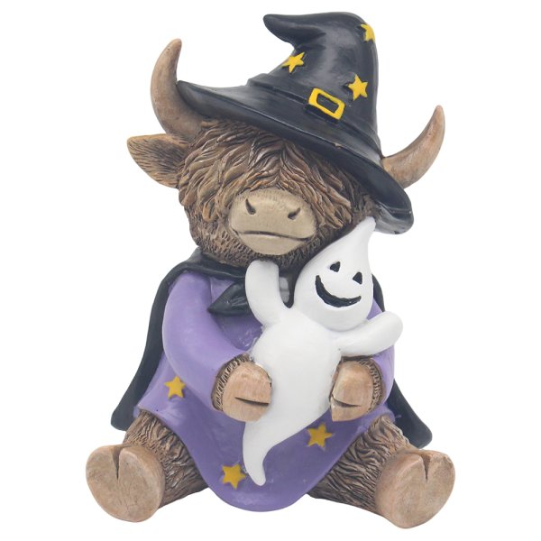 HALLOWEEN HIGHLAND COW GHOST