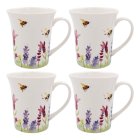 LAVENDER & BEES MUGS S4