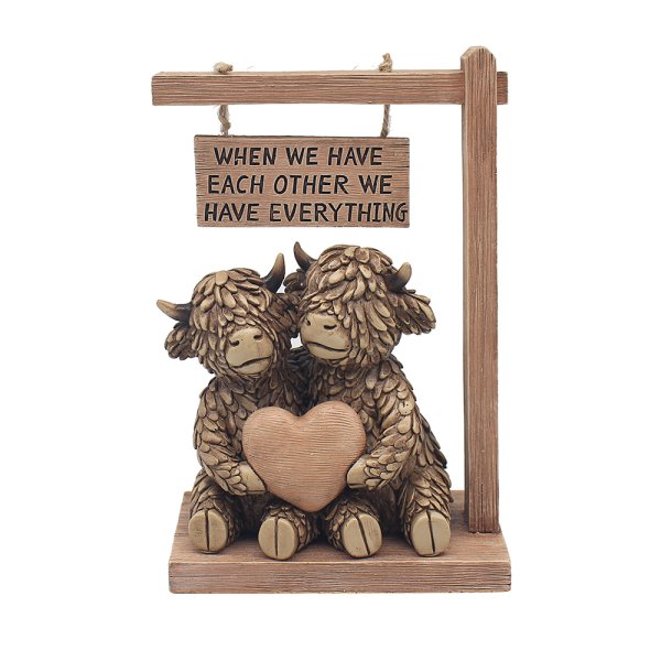 HUGHIE HIGHLAND COW EACH OTHER