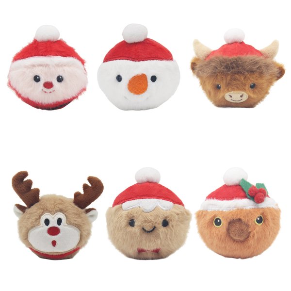 XMAS BOUNCY BALL 6 ASST