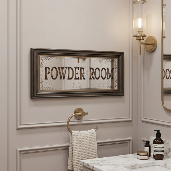 POWDER ROOM WALL ART