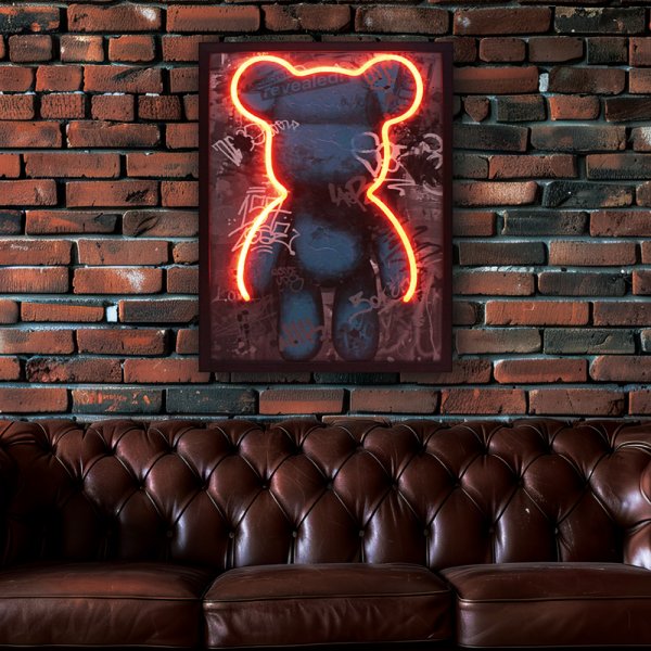 STREET BEAR WALL ART