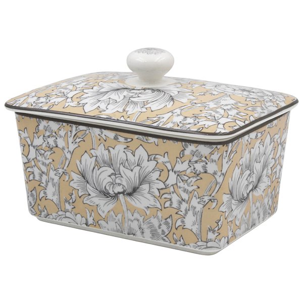 CHRYSANTHEMUM BUTTER DISH