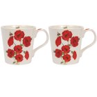BEETANICAL POPPY MUGS SET OF 2
