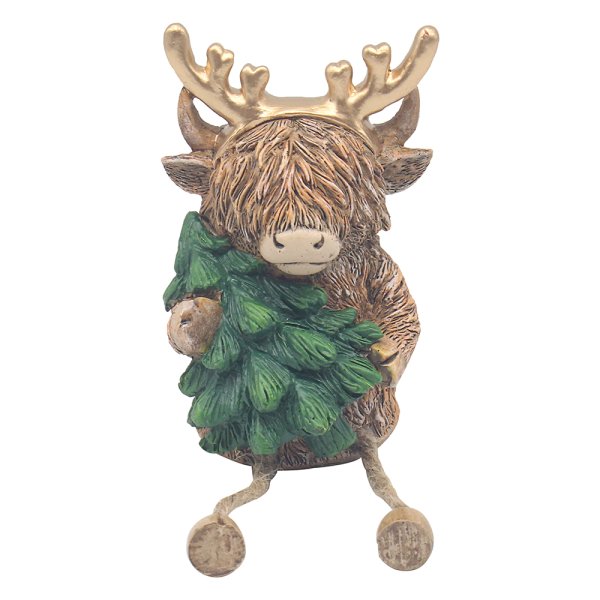 HIGHLAND COW WITH TREE