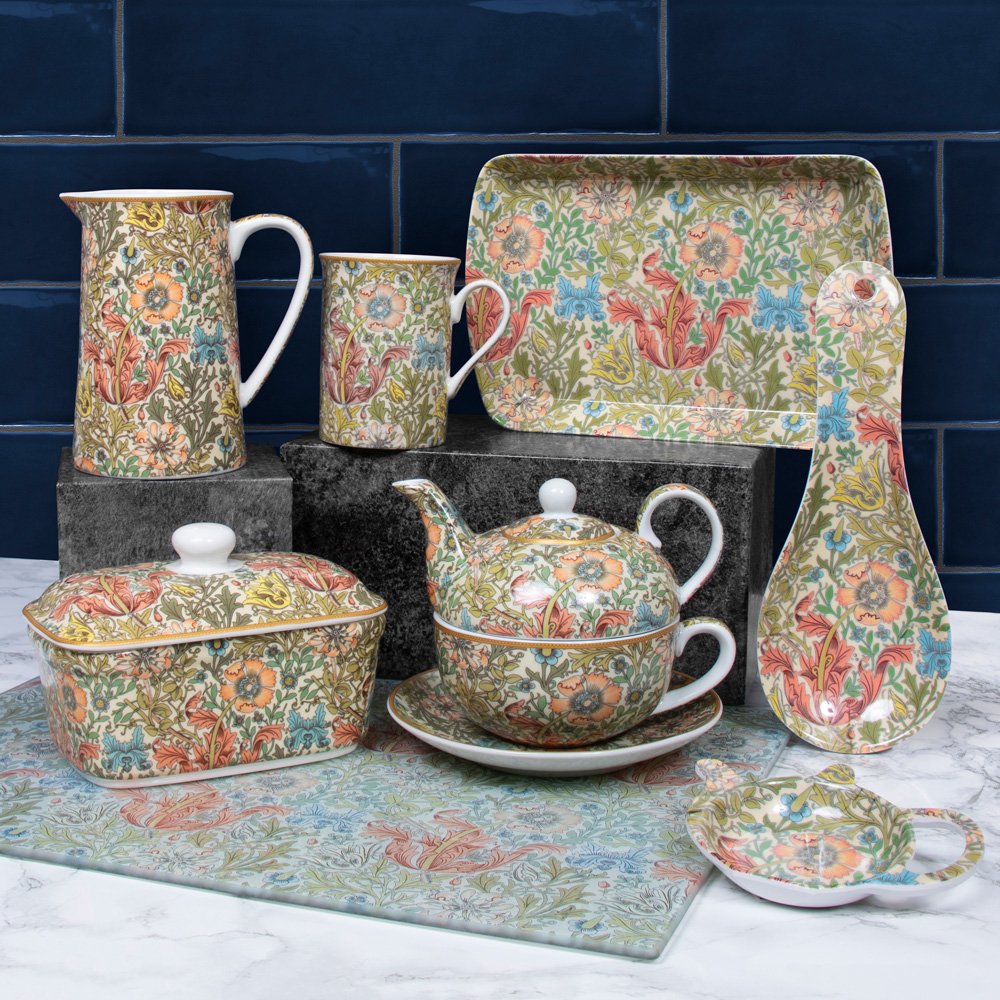 William Morris Pimpernel Tea For One By Lesser & Pavey 