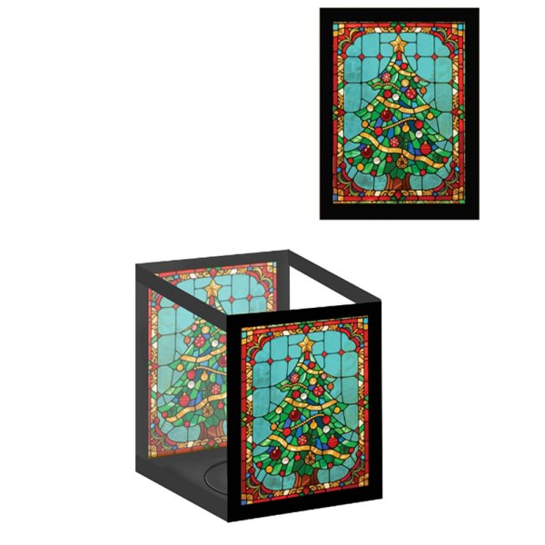 XMAS TREE TEA LIGHT HOLDER