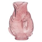 FISH VASE GLASS PINK