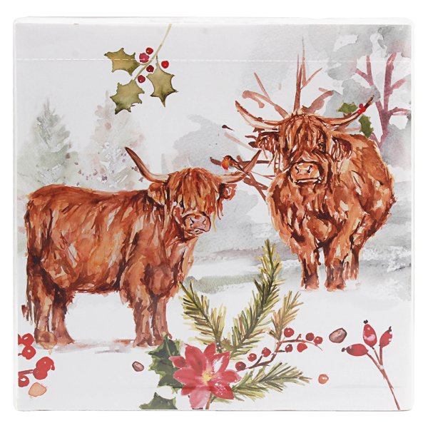 HIGHLAND COW PAPER NAPKINS