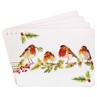 WINTER ROBIN PLACEMATS S4