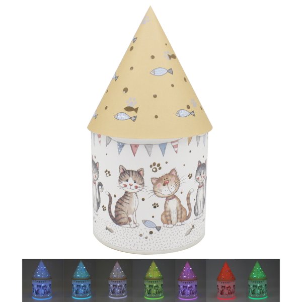 FAITHFUL FRIENDS CAT LED HOUSE