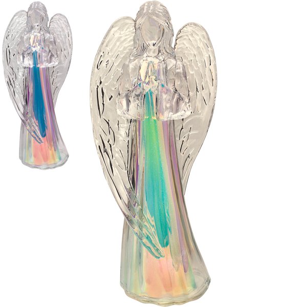 ANGEL PRAYING WITH LED LIGHT