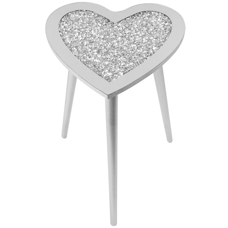 CRYSTAL HEART TABLE 38X38X50 Lesser & Pavey