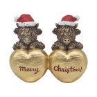 MERRY CHRISTMAS HIGHLAND COWS