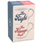 MR RIGHT&MRS ALWAYS RIGHT MUGS