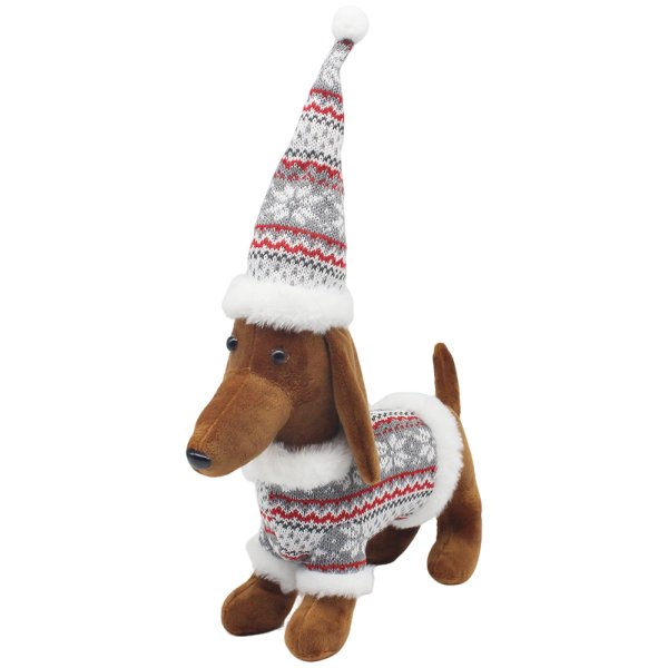 XMAS DACHSHUND GREY M