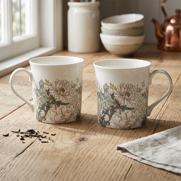CHRYSANTHEMUM MUG&TRAY SET
