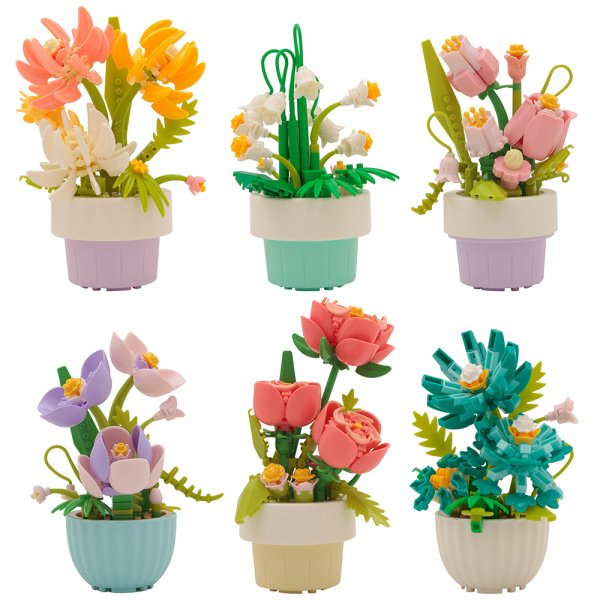 MINIBRICKS FLOWERS 6 ASST