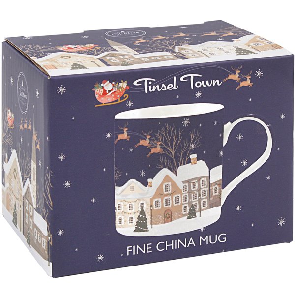 XMAS TINSEL TOWN MUG