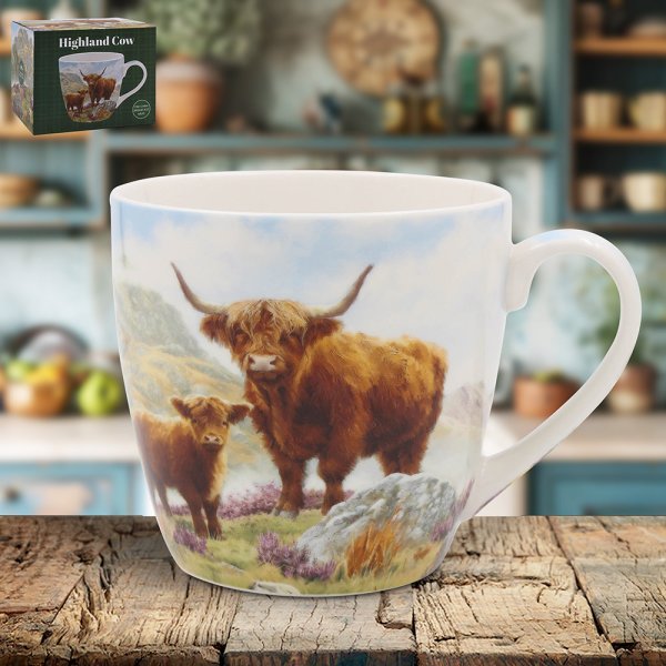 HIGHLAND COW BREAKFAST MUG