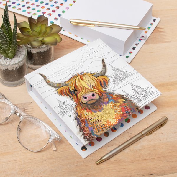 CAMERON HIGHLAND COW MEMO PAD
