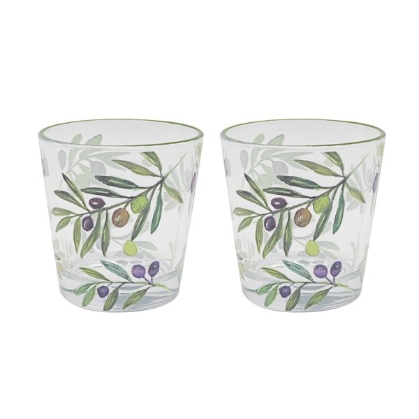 OLIVE GLASSES SET 2