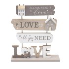 LOVE STANDING PLAQUE