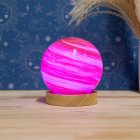 COSMIC PLANET LAMP PINK & BRN
