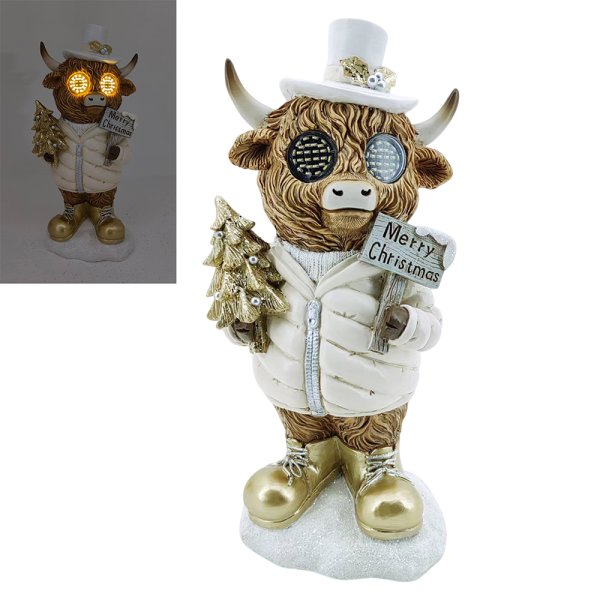 XMAS HIGHLAND COW TREE & BOARD