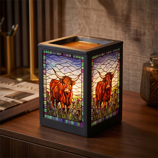 STAINED GLASS AROMA LAMP HCOW