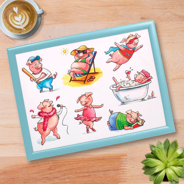 PIGS LAPTRAY