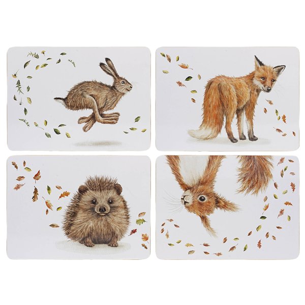 WILDLIFE PLACEMATS SET 4