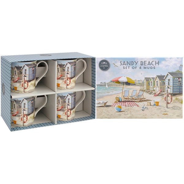 SANDY BEACH MUGS S4