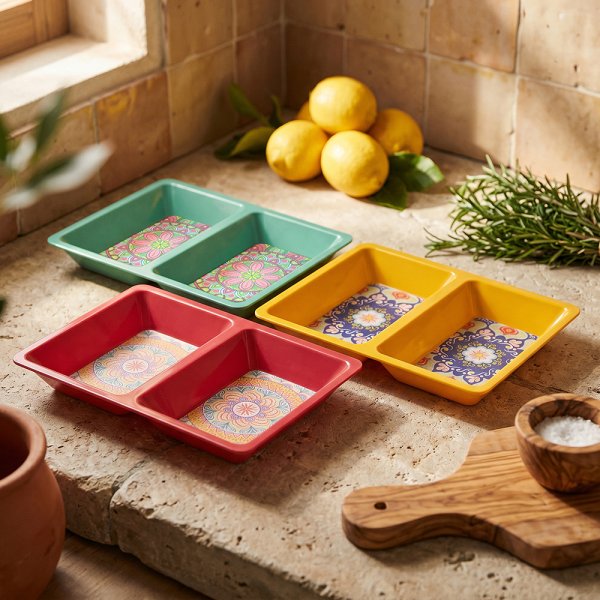 TUSCANY TWO SECTION TRAY 3ASST